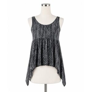 Torrid 0X Babydoll Top Sheer Strappy Sleeveless Sharkbite Hem Fairy Whimsigoth